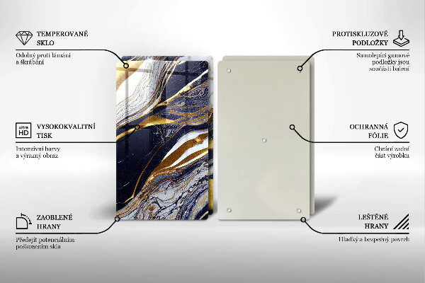 Herdabdeckung Bunte Abstraktion