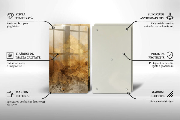 Herdabdeckplatte glas Reichhaltige Textur