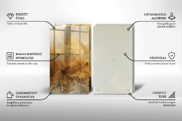 Herdabdeckplatte glas Reichhaltige Textur