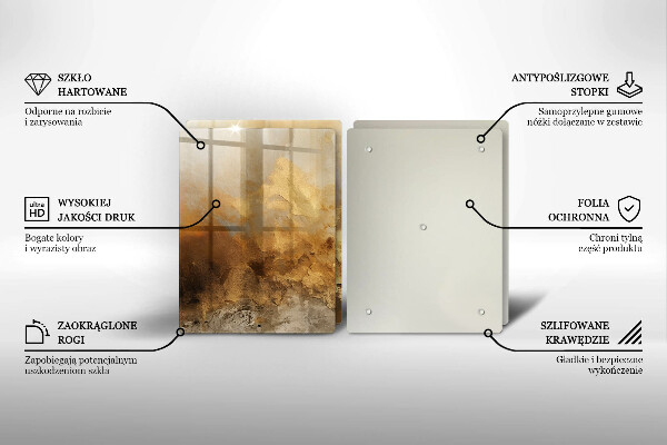 Herdabdeckplatte glas Reichhaltige Textur