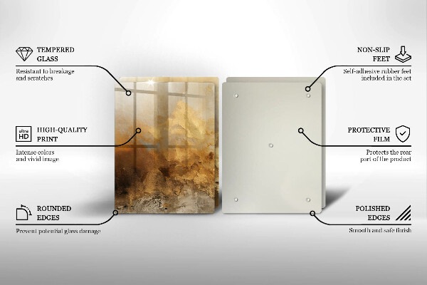 Herdabdeckplatte glas Reichhaltige Textur