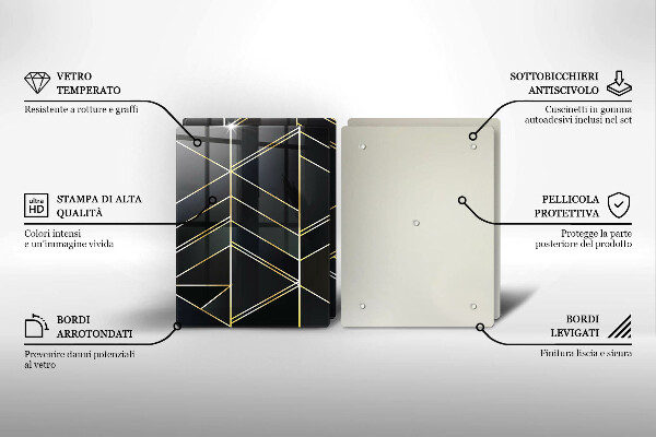 Herdabdeckplatte glas Abstrakte Dreiecke