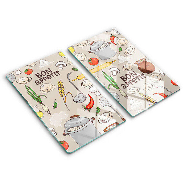 Herdabdeckplatte glas Küchenillustration