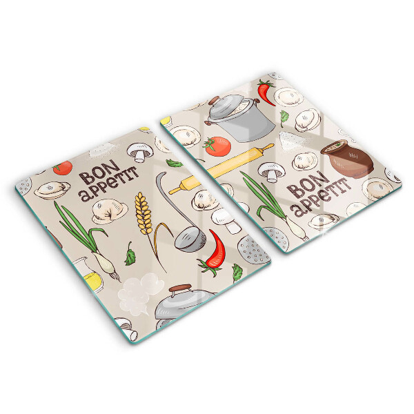 Herdabdeckplatte glas Küchenillustration