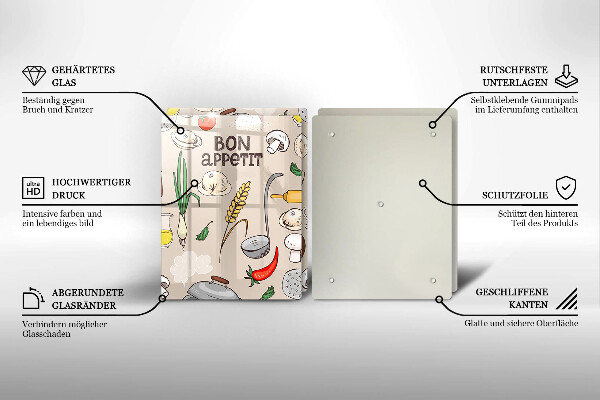 Herdabdeckplatte glas Küchenillustration