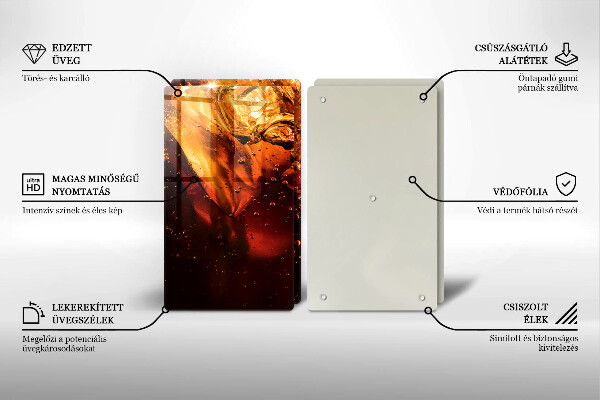 Herdabdeckplatte glas Cola-Getränk mit Eis