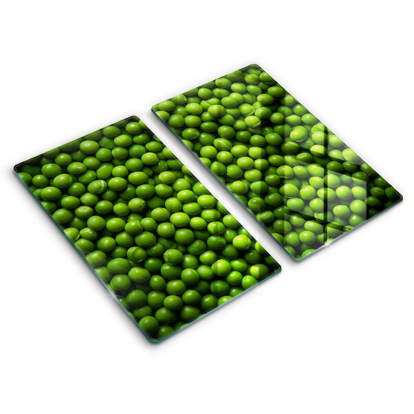 Herdabdeckplatte glas grüne Bohne
