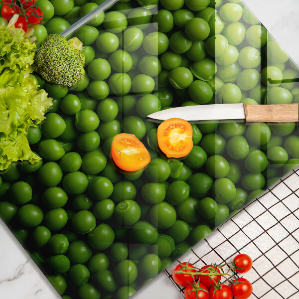 Herdabdeckplatte glas grüne Bohne