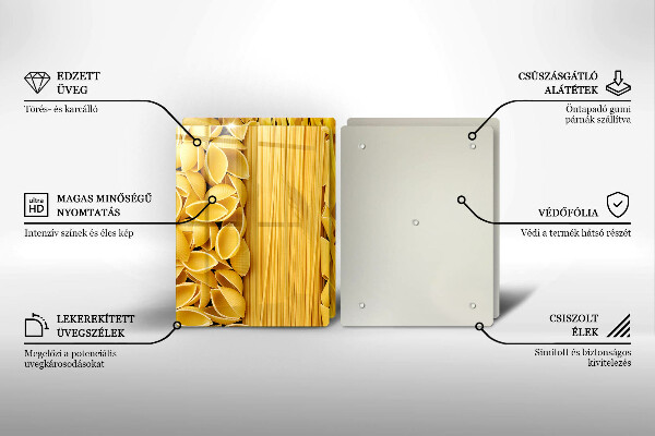 Herdabdeckplatte glas Pasta