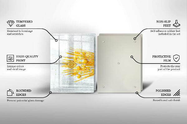 Herdabdeckplatte glas Pasta