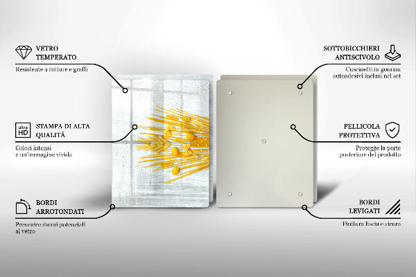 Herdabdeckplatte glas Pasta