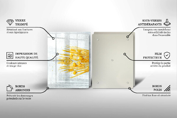 Herdabdeckplatte glas Pasta