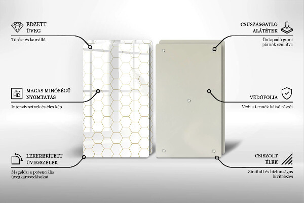 Herdabdeckplatte glas Abstrakte Muster
