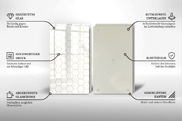 Herdabdeckplatte glas Abstrakte Muster