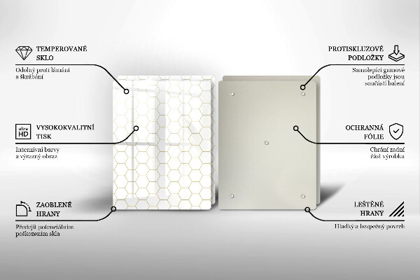 Herdabdeckplatte glas Abstrakte Muster