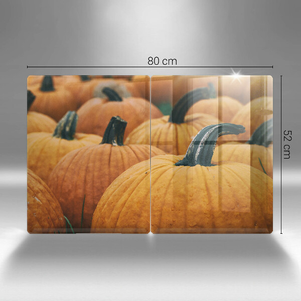 Herdabdeckplatte glas Kürbisse