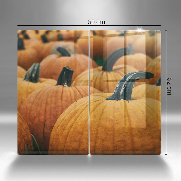 Herdabdeckplatte glas Kürbisse