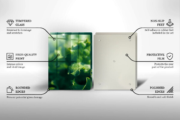 Herdabdeckplatte glas Salatblätter