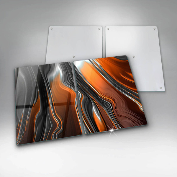 Herdabdeckplatte glas Abstraktes Muster