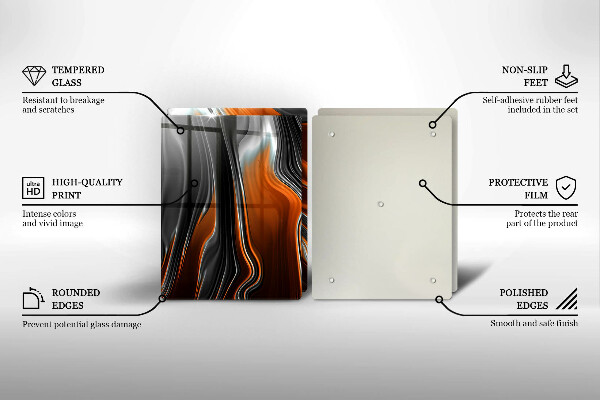 Herdabdeckplatte glas Abstraktes Muster