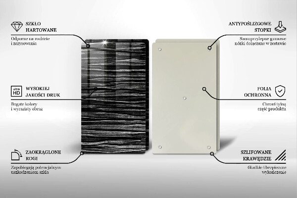 Herdabdeckplatte glas Schwarze Abstraktion