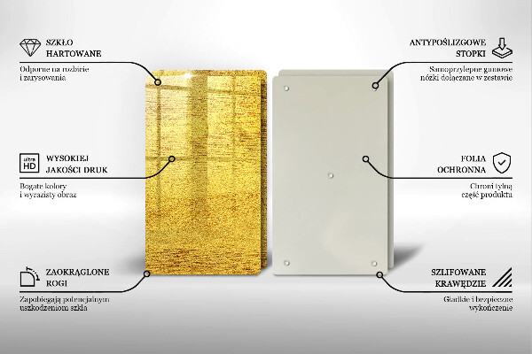 Herdabdeckplatte glas Gelbe Abstraktion