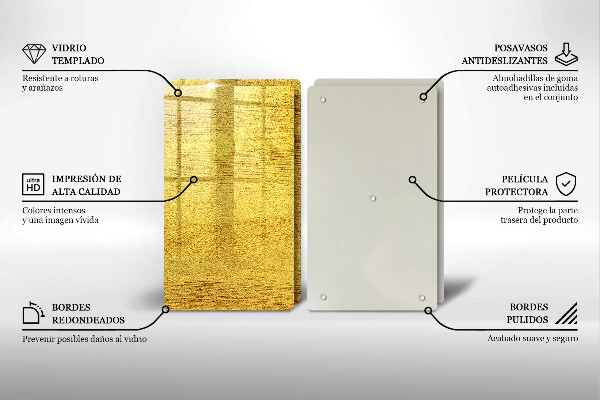 Herdabdeckplatte glas Gelbe Abstraktion
