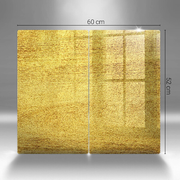 Herdabdeckplatte glas Gelbe Abstraktion