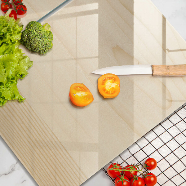 Herdabdeckplatte glas Holzbrett