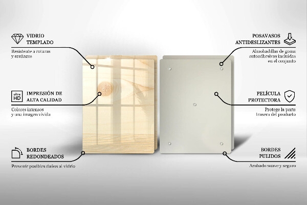 Herdabdeckplatte glas Holzbrett