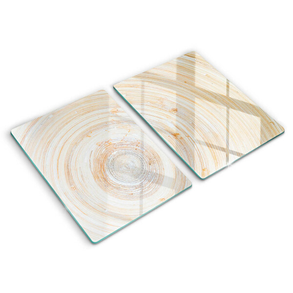 Herdabdeckplatte glas Holzstruktur