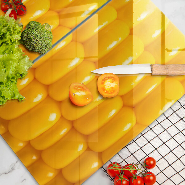 Herdabdeckplatte glas Maiskörner