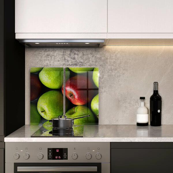 Herdabdeckplatte glas Saftige Äpfel