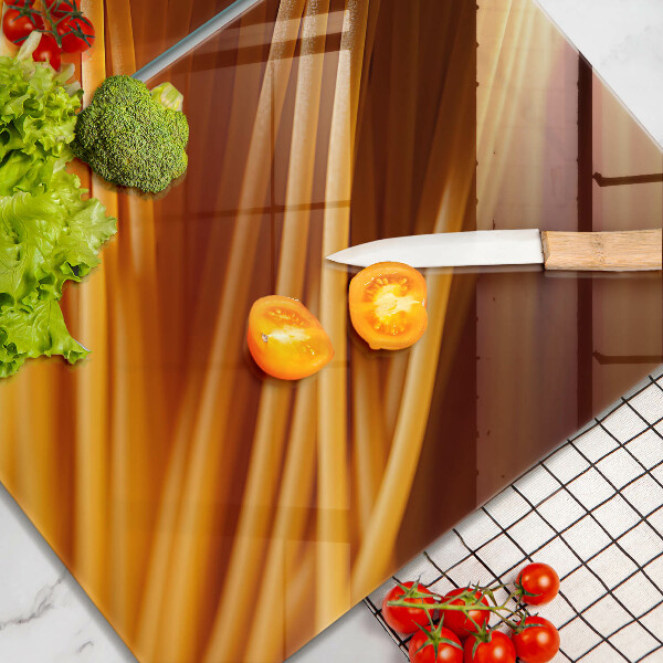 Herdabdeckplatte glas Spaghetti-Nudeln