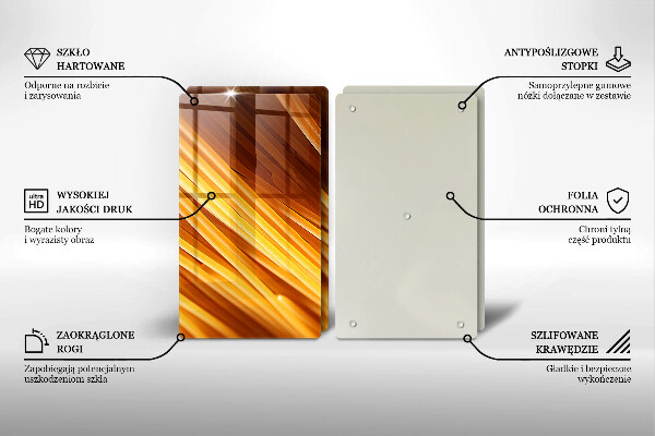 Herdabdeckplatte glas Spaghetti-Nudeln