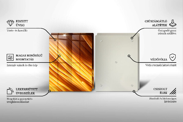 Herdabdeckplatte glas Spaghetti-Nudeln