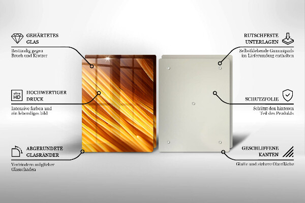 Herdabdeckplatte glas Spaghetti-Nudeln