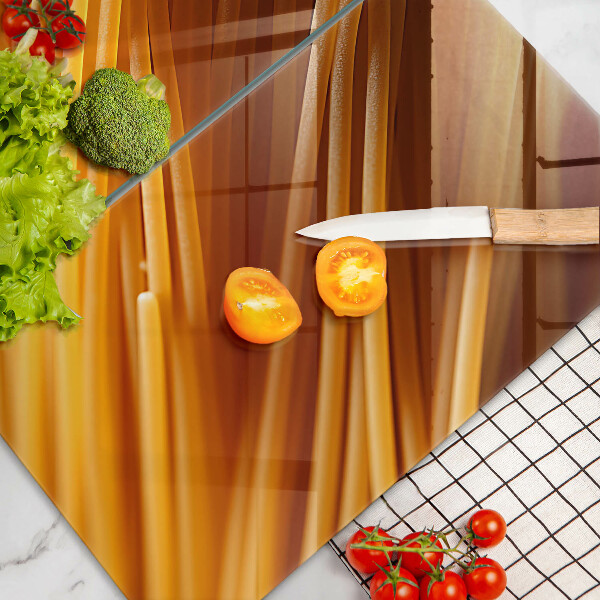 Herdabdeckplatte glas Spaghetti-Nudeln