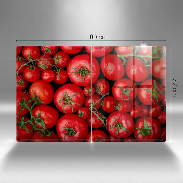Herdabdeckplatte glas Tomaten