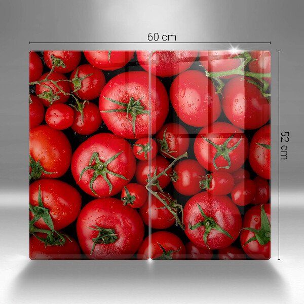 Herdabdeckplatte glas Tomaten