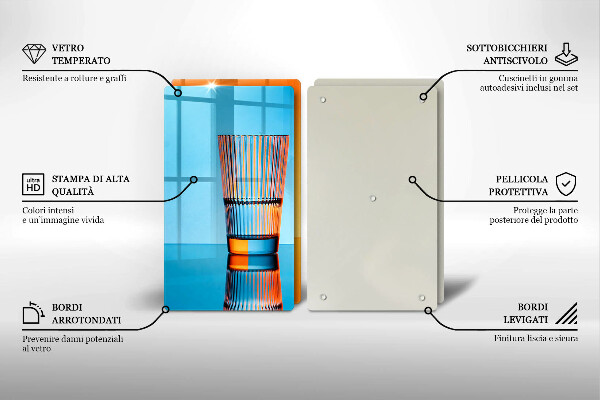 Herdabdeckplatte glas Zwei Gläser Wasser