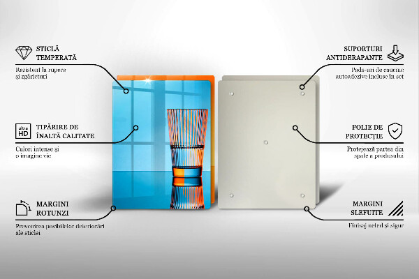 Herdabdeckplatte glas Zwei Gläser Wasser