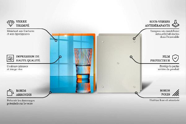 Herdabdeckplatte glas Zwei Gläser Wasser