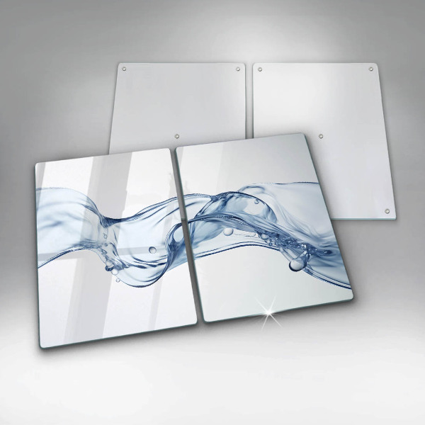 Herdabdeckplatte glas Kristallwasser