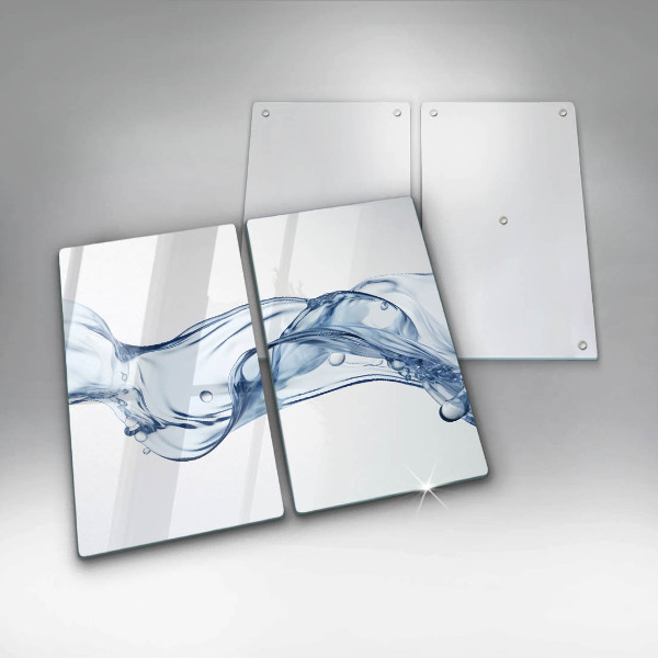 Herdabdeckplatte glas Kristallwasser