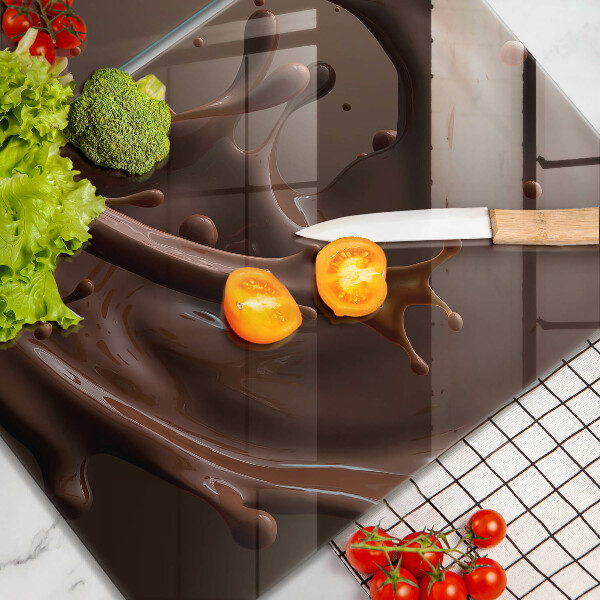 Herdabdeckung Flüssige Schokolade
