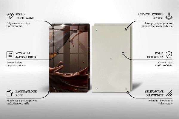 Herdabdeckung Flüssige Schokolade