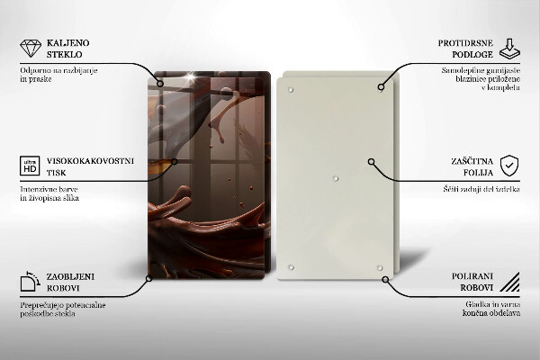 Herdabdeckung Flüssige Schokolade