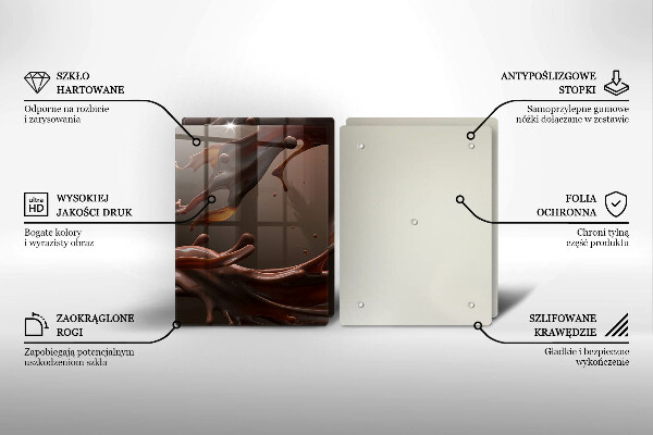 Herdabdeckung Flüssige Schokolade