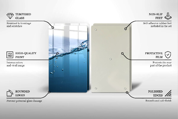 Herdabdeckung Blaues Wasser